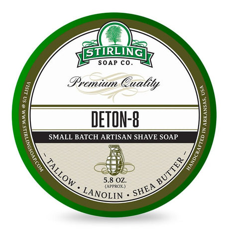 Stirling Soap Co. scheercrème Deton - 8 165ml - Manandshaving - Stirling Soap Co.