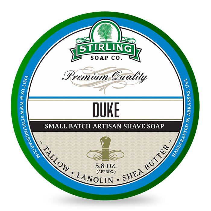 Stirling Soap Co. scheercrème Duke 165ml - Manandshaving - Stirling Soap Co.