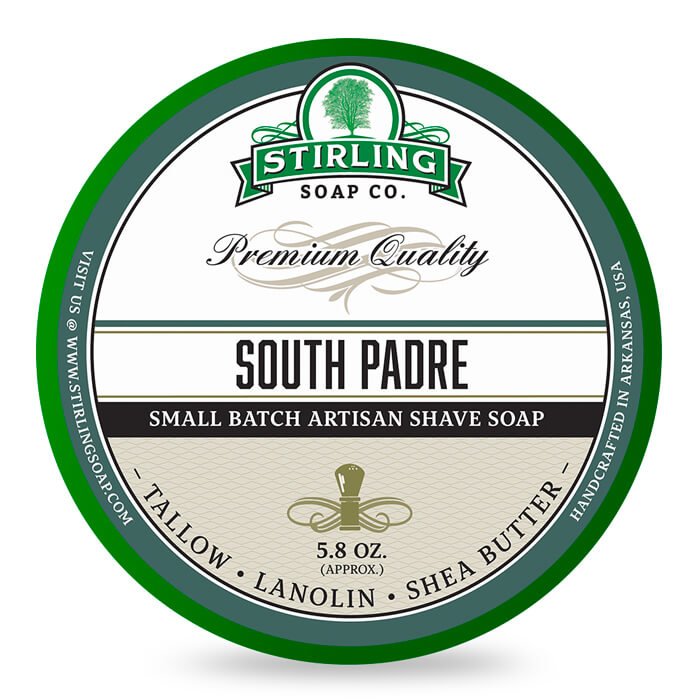 Stirling Soap Co. scheercrème South Padre 165ml - Manandshaving - Stirling Soap Co.