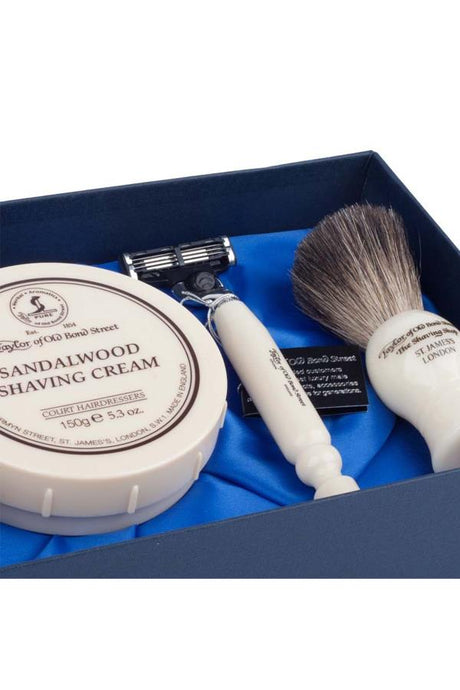 Taylor of Old Bond Str. luxe cadeau scheerset Sandelhout - Manandshaving - Taylor of Old Bond Street